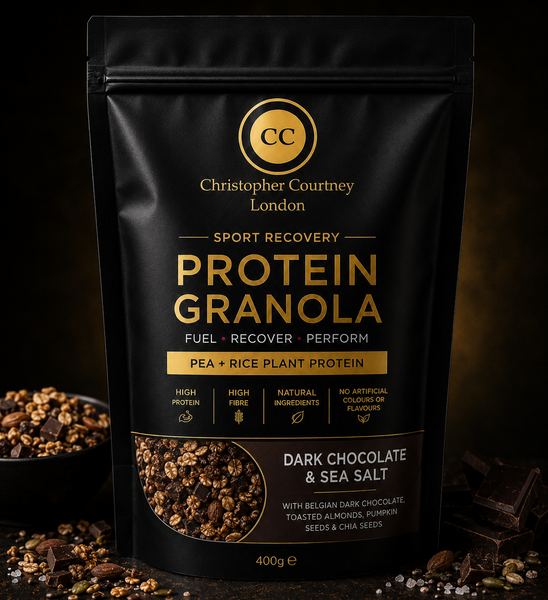 DARK CHOCOLATE & SEA SALT PROTEIN GRANOLA   400g