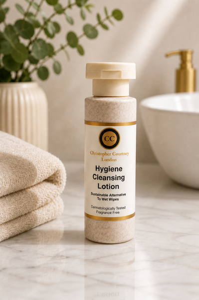 Hygiene Cleansing Lotion -Sustainable Alternative to Wet Wipes - Travel Size 100ml - Hygiene Products Christopher Courtney 