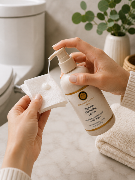 Hygiene Cleansing Lotion - Sustainable Alternative To Wet Wipe  250ml - Hygiene Products Christopher Courtney 