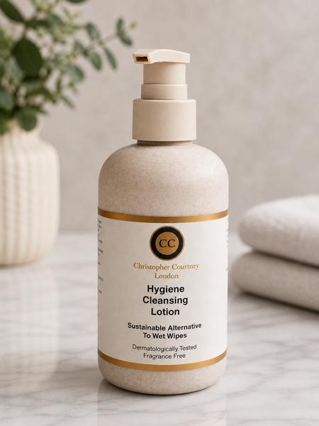 Hygiene Cleansing Lotion - Sustainable Alternative To Wet Wipe  250ml - Hygiene Products Christopher Courtney 